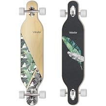 VOLADOR Freeride Longboard Cruiser | Maple Wood Deck | Drop Through Longboard Complete Banana Tree