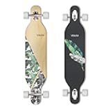 VOLADOR Urban Freeride Pro Longboard| Adaptive Cruiser 42inch| North America Maple| Camber Concave Drop Through Longboard Complete| Setup for Urban Commuting