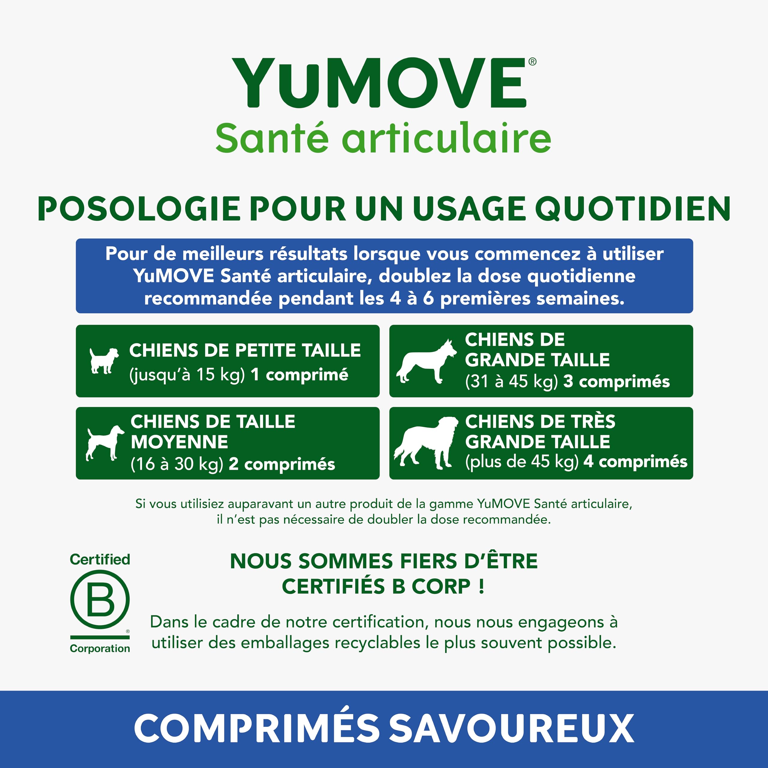 YuMOVE Arthrose Chien Senior 8+ Ans - 120 Comprimés - 170mg par Comprimé Brevet en Instance ActivEase Moule Verte - Glucosamine Chondroïtine et Acide Hyaluronique pour Mobilité Complément Articulation