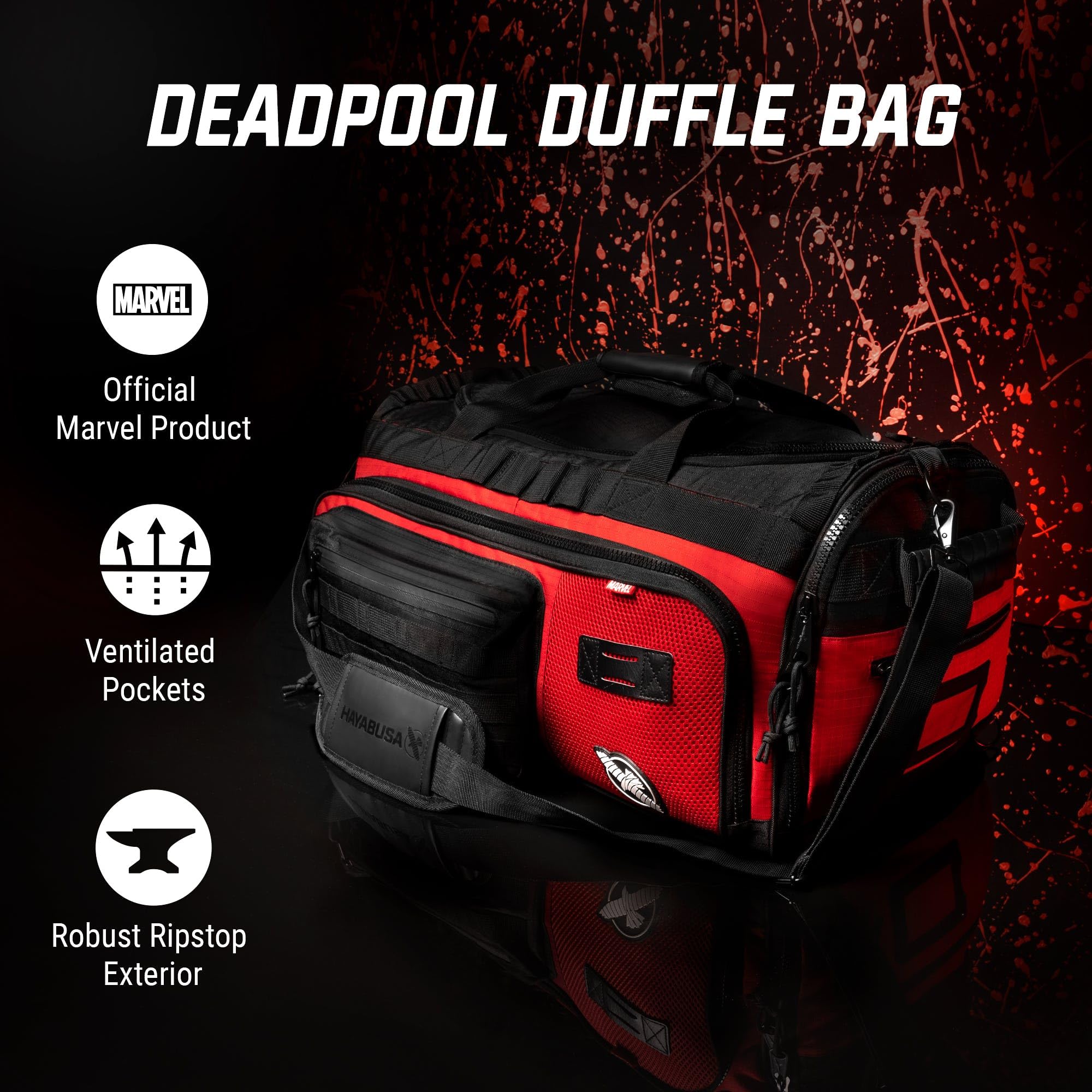 Amazon.co.jp: Hayabusa Marvel Hero Elite デッドプール ジムバッグ