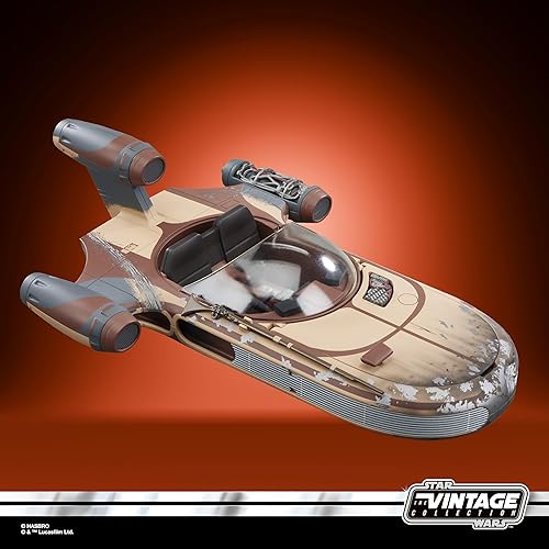 Miniatura 11 de Star Wars The Vintage Collection, vehículo Landspeeder con figura de Luke Skywalker de 3.75 pulgadas, Star Wars A New Hope