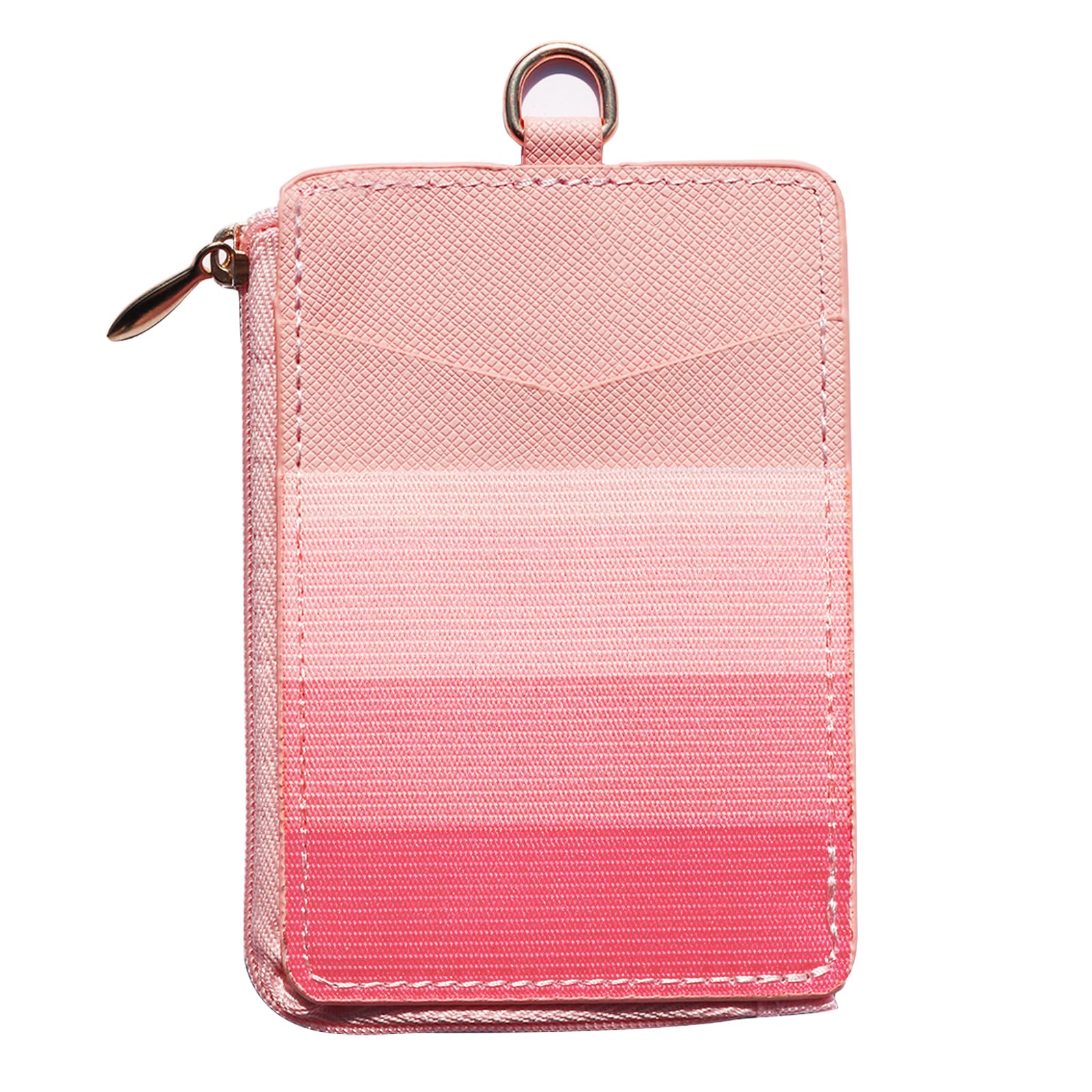 FORZEN Slim Minimalist Vertical Card Holder Wallet, Pocket Credit Card Holder, Elastic Card Holder Wallets for Men & Women (PinkA1)