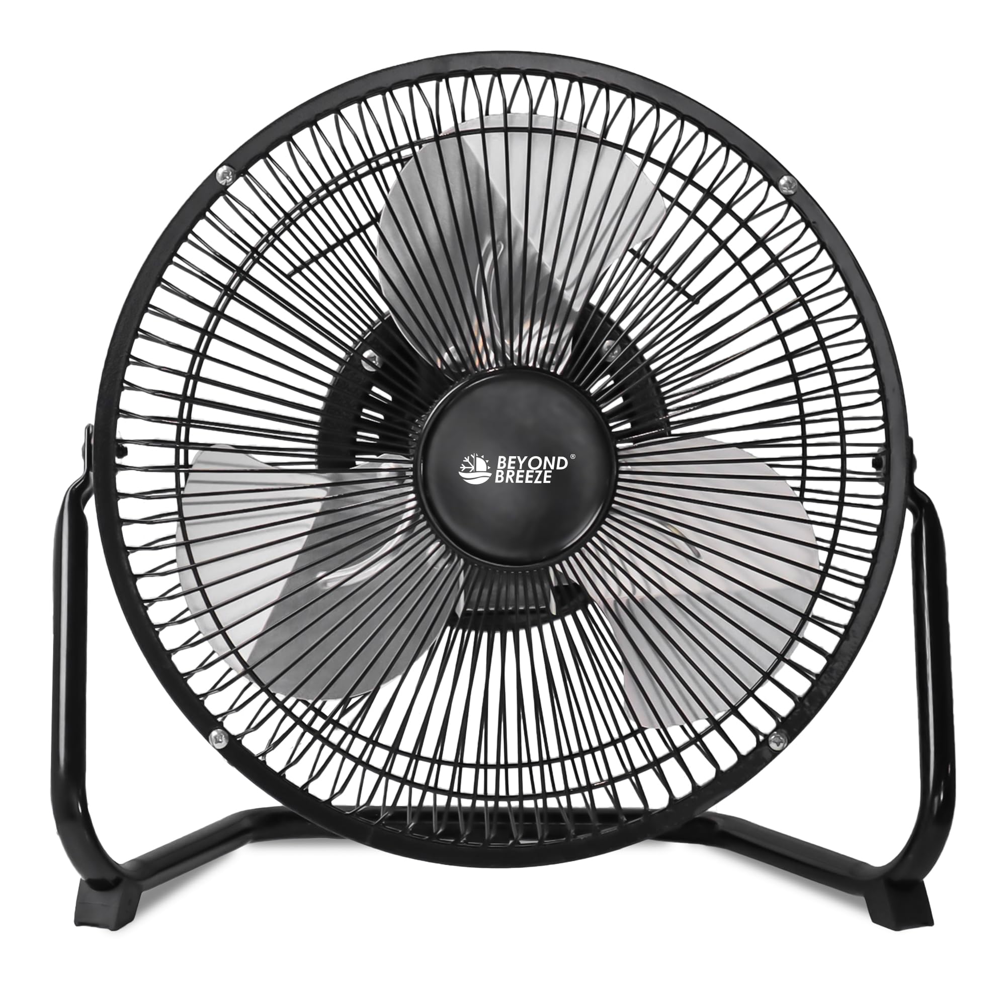 Photo 1 of BEYOND BREEZE Floor Fan 9 Inch, 3-Speed Portable Metal Fan with Adjustable Tilt, Quiet Small Cradle Floor Fan for Home, Office, Bedroom