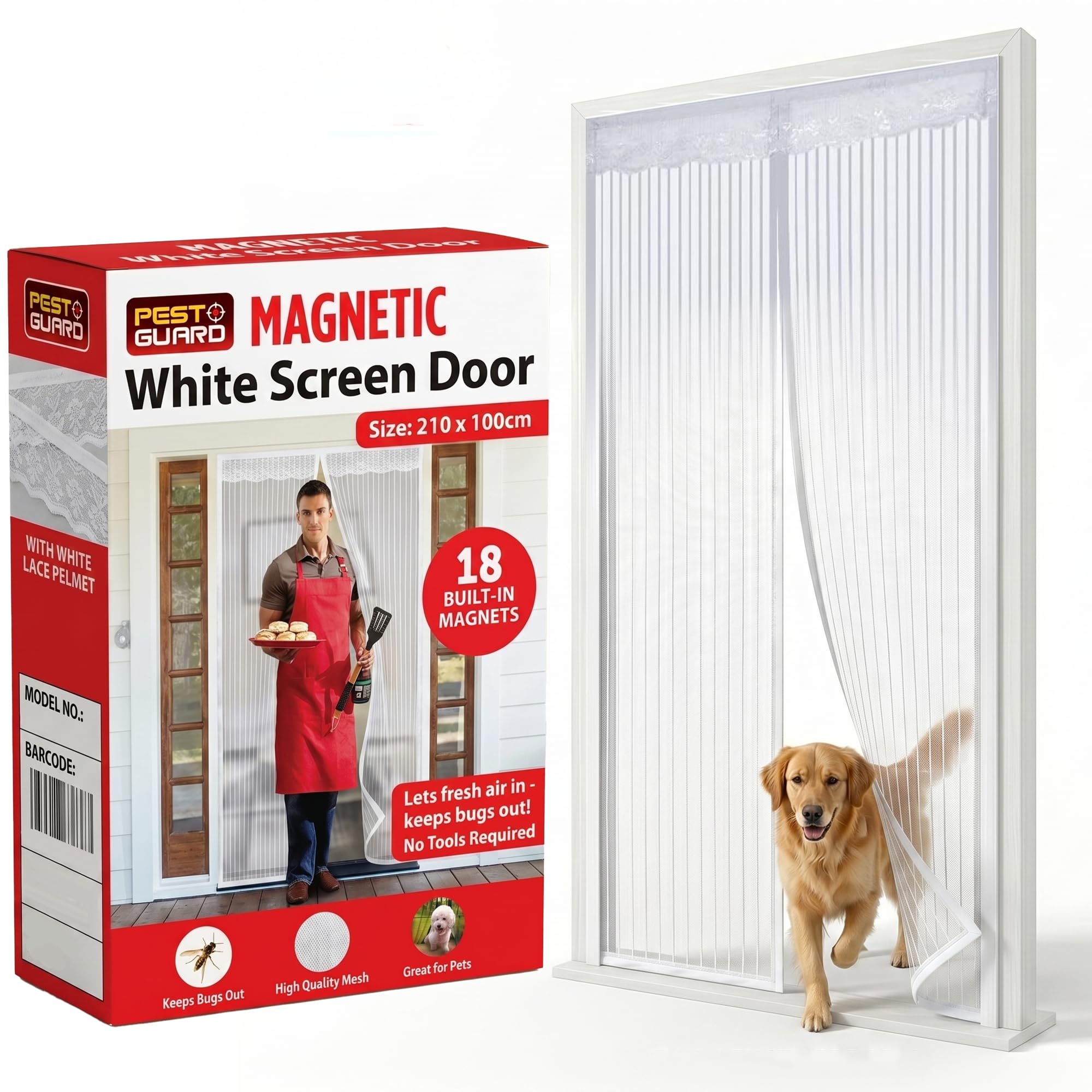Magnetic Fly Screens for Door