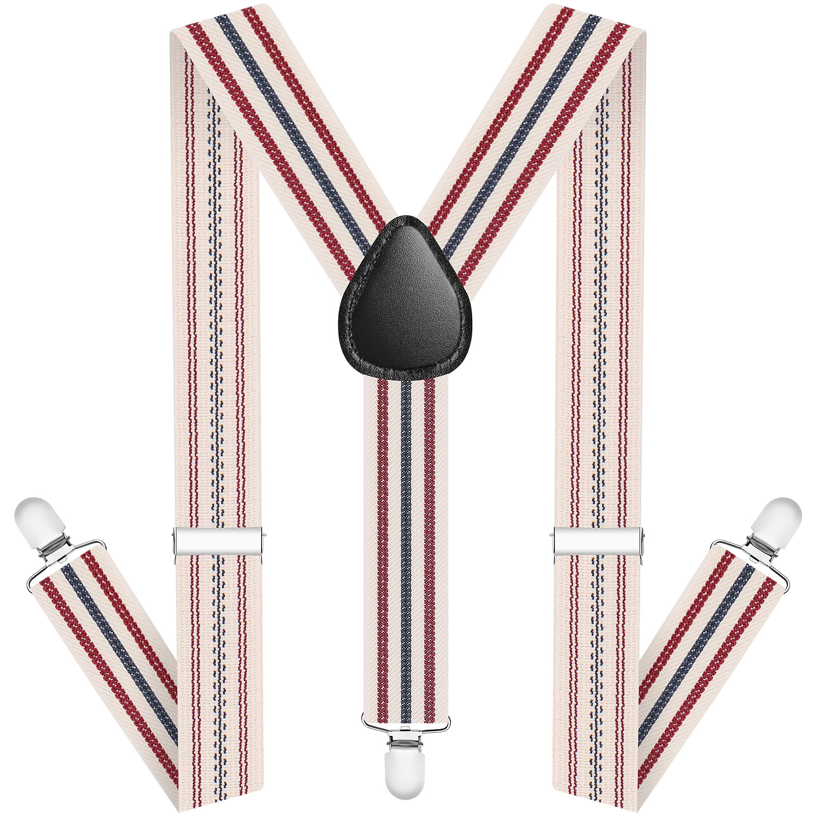 Bretelles Homme Avec 6 Clips Extra Résistants Élastique En Forme De Y - Foto 12