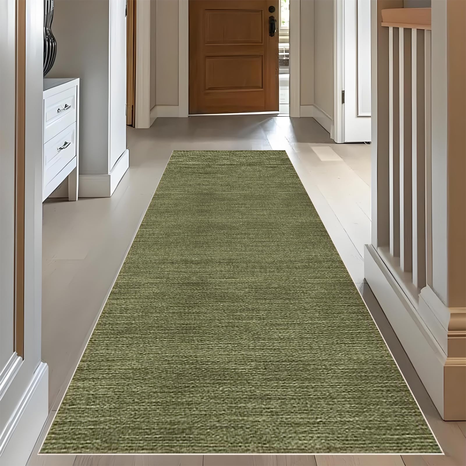 RxueSug Carpet Runners for Hallways Non Slip Long Washable Runner Rugs for Hallway 110 x 200 cm Non Slip Kitchen Runner Long Area Rug Absorbent Carpet Floor Mat Hall Runner Narrow Rugs
