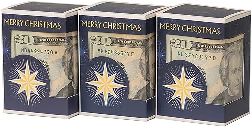 DUNEROLLER Estrella de Navidad, Natividad, Cajas de regalo en efectivo de Navidad para regalar dinero