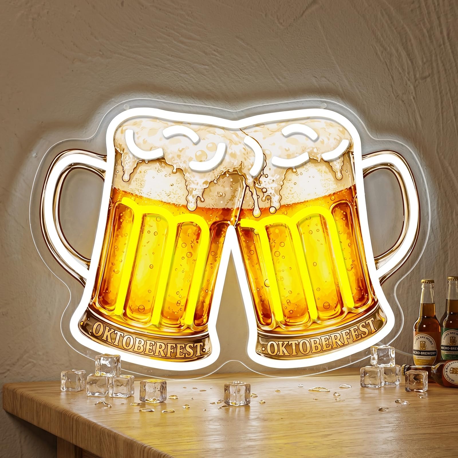 Retro piwo neonowa tabliczka OKTOBERFEST LED Sign do dekoracji