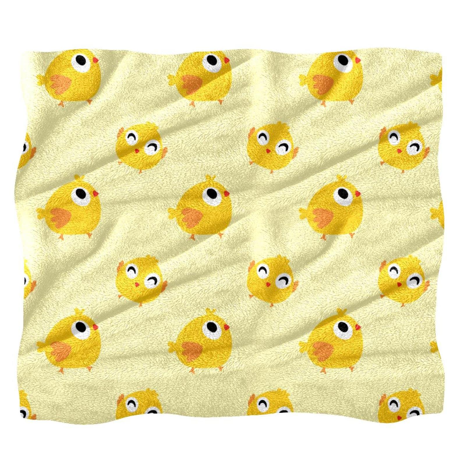Coperta Di Pollo Con Motivo Zampette Fritte: Morbida Microfelpa Leggera 127x101cm Per Divano E Letto, Idea Regalo - 2