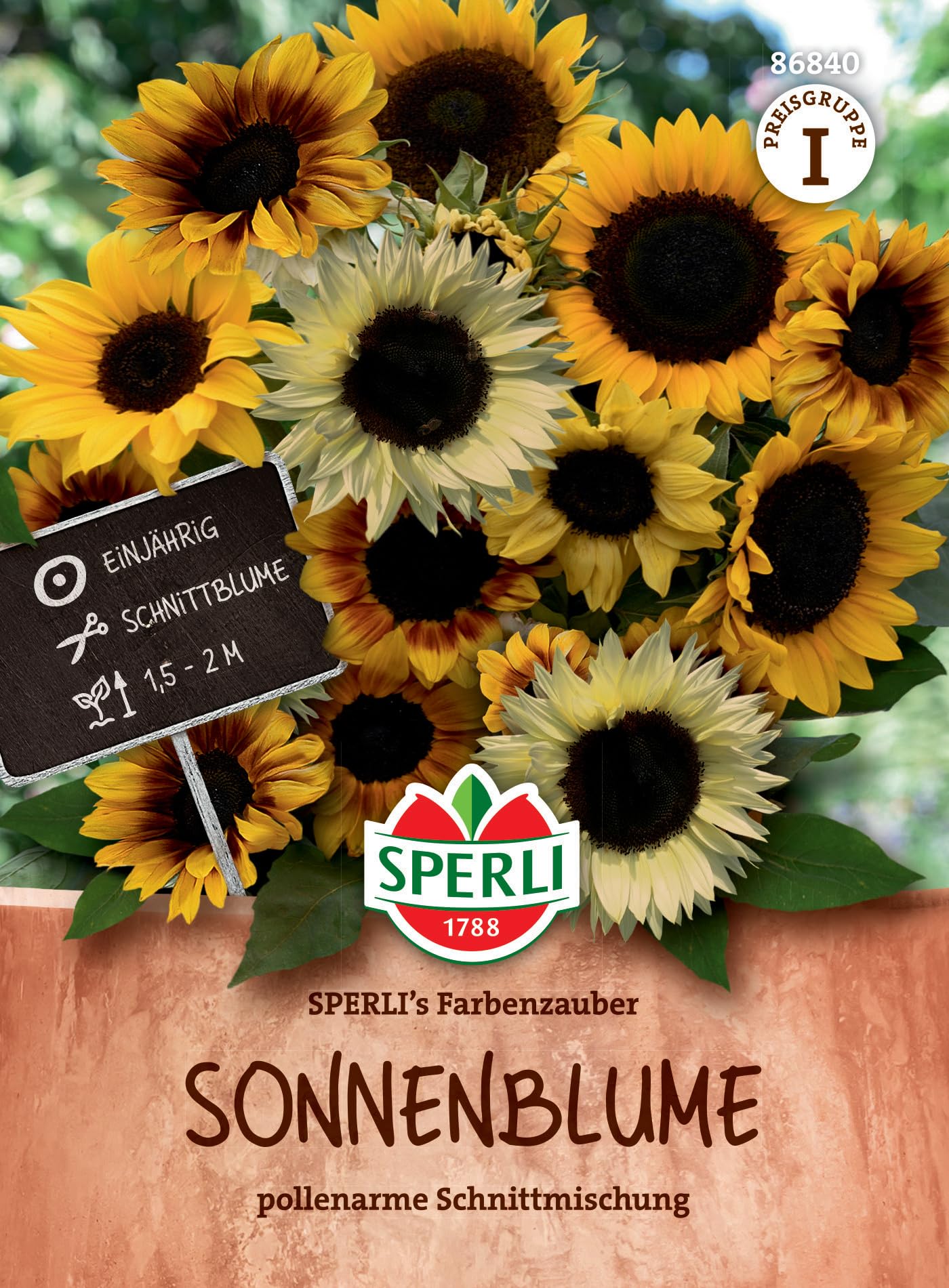 Sperli Sonnenblumensamen SPERLI's Farbenzauber 86840 - Einjährig - Schnittblume - pollenarme Schnittmischung - Saatgut, Blumensamen, sunflower seeds