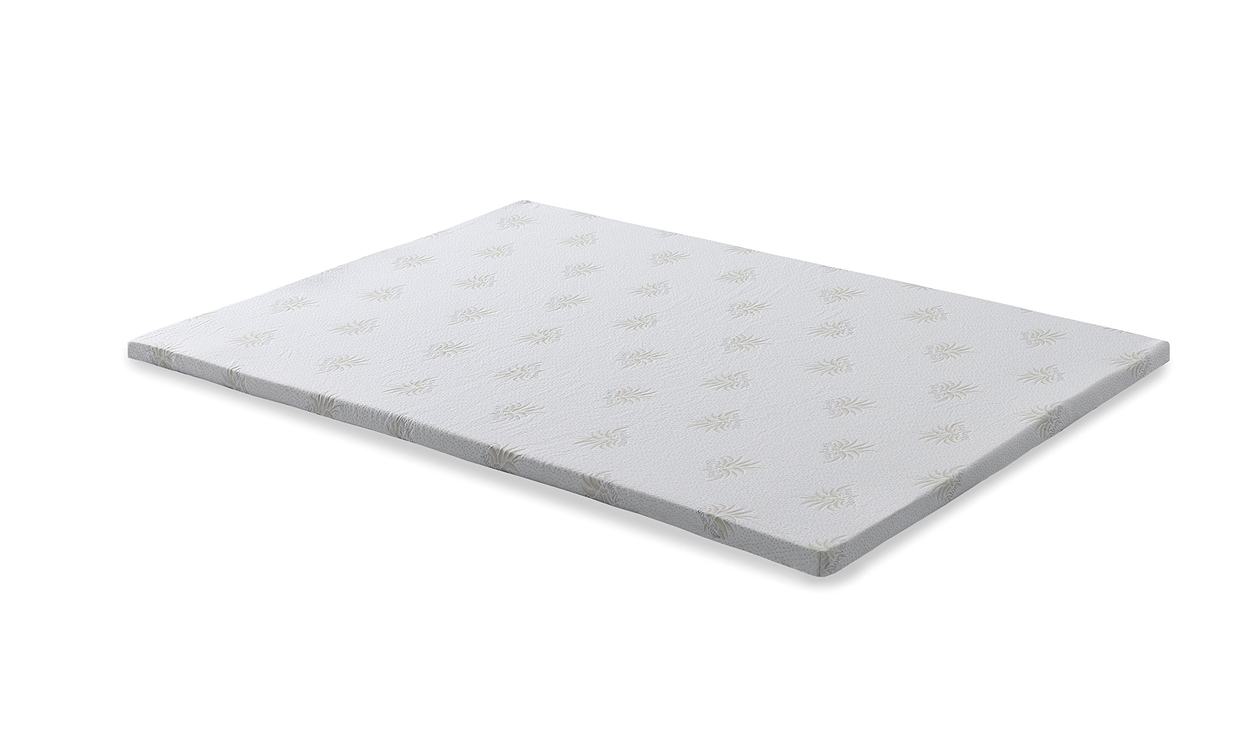 Seasons - Topper Viscoelástico 105 x 190 cm, Altura 6 cm - Topper Colchón Transpirable y Antideslizante - Funda Aloe Vera - Fabricado en España (135x190)