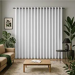 Cortina 3 Metros 300x250 Para Varão Serve em Sala, Quarto Tecido Oxford (Branco)