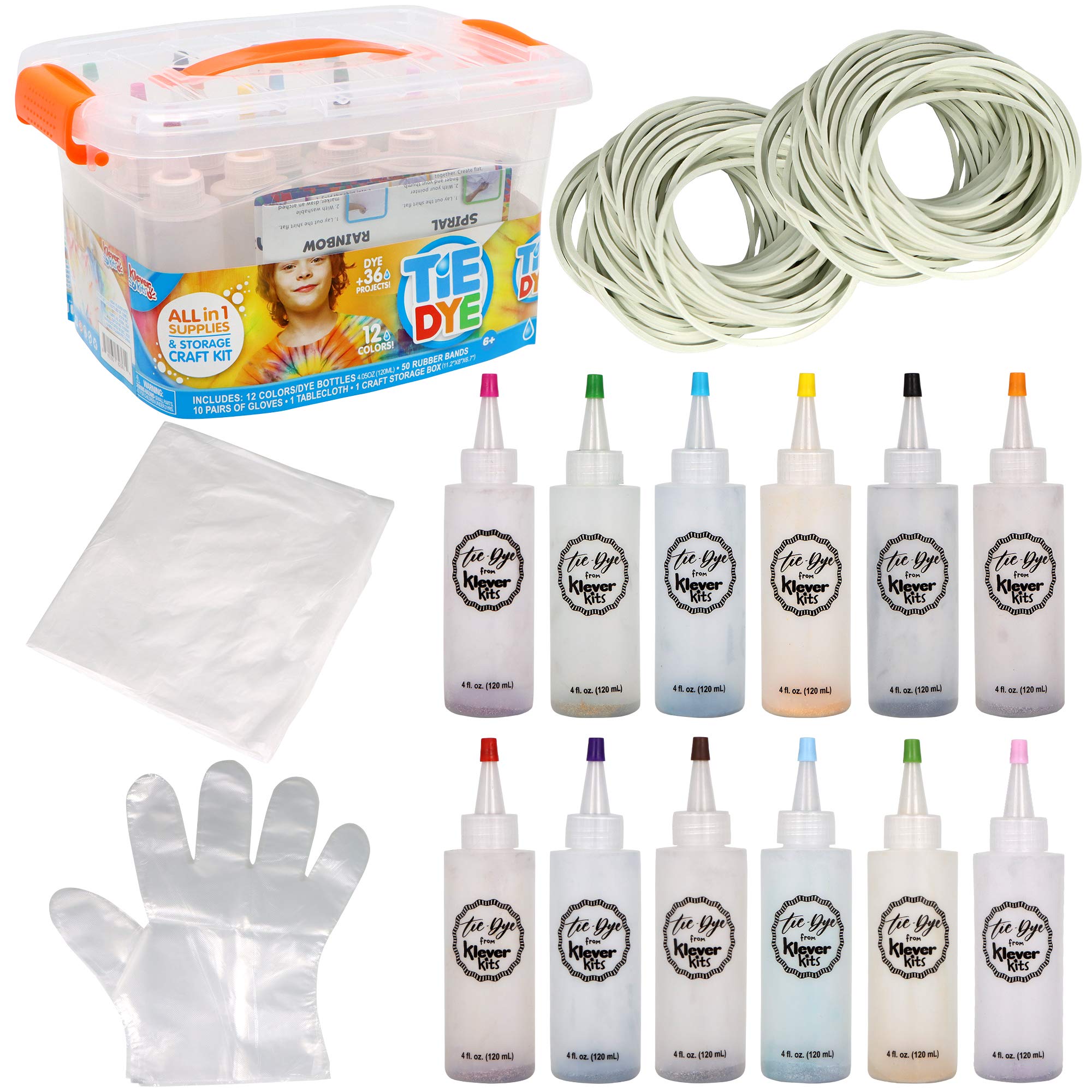 Klever KitsTie Dye DIY Art Set