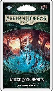 Arkham Horror The Card Game Where Doom Awaits MYTHOS PACK | Horror Game | Mystery Game| Cooperative Card Game| Ages 14+ | 1-2 Players| Average Playtime 1-2 Hours | Made by Fantasy Flight Games, Green