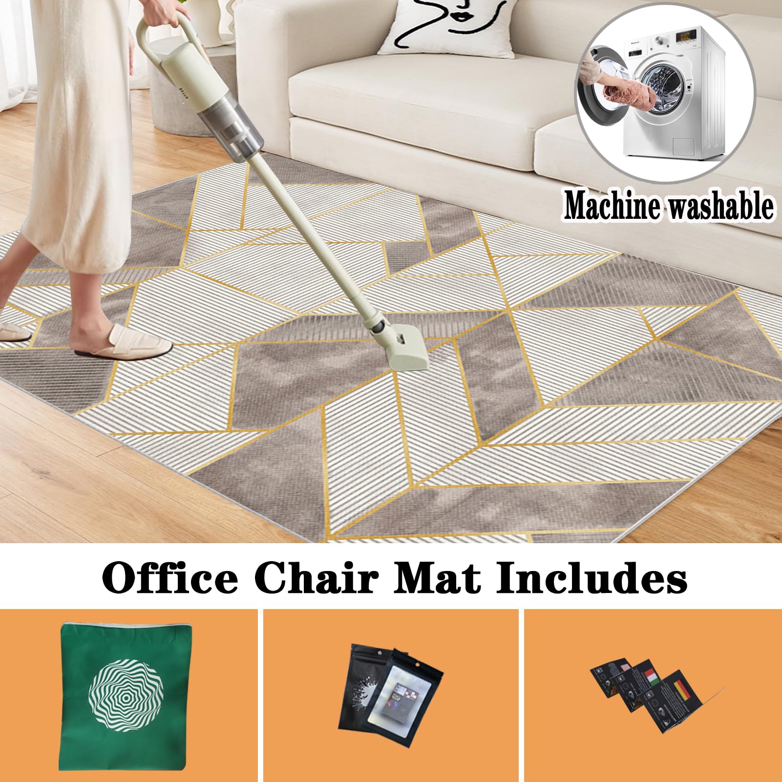 Alfombrilla protectora para silla de escritorio, 60 x 70 cm, alfombrilla de tela para juegos de oficina, alfombrilla para suelos duros, alfombrilla para silla de alfombra y parquet, alfombrilla