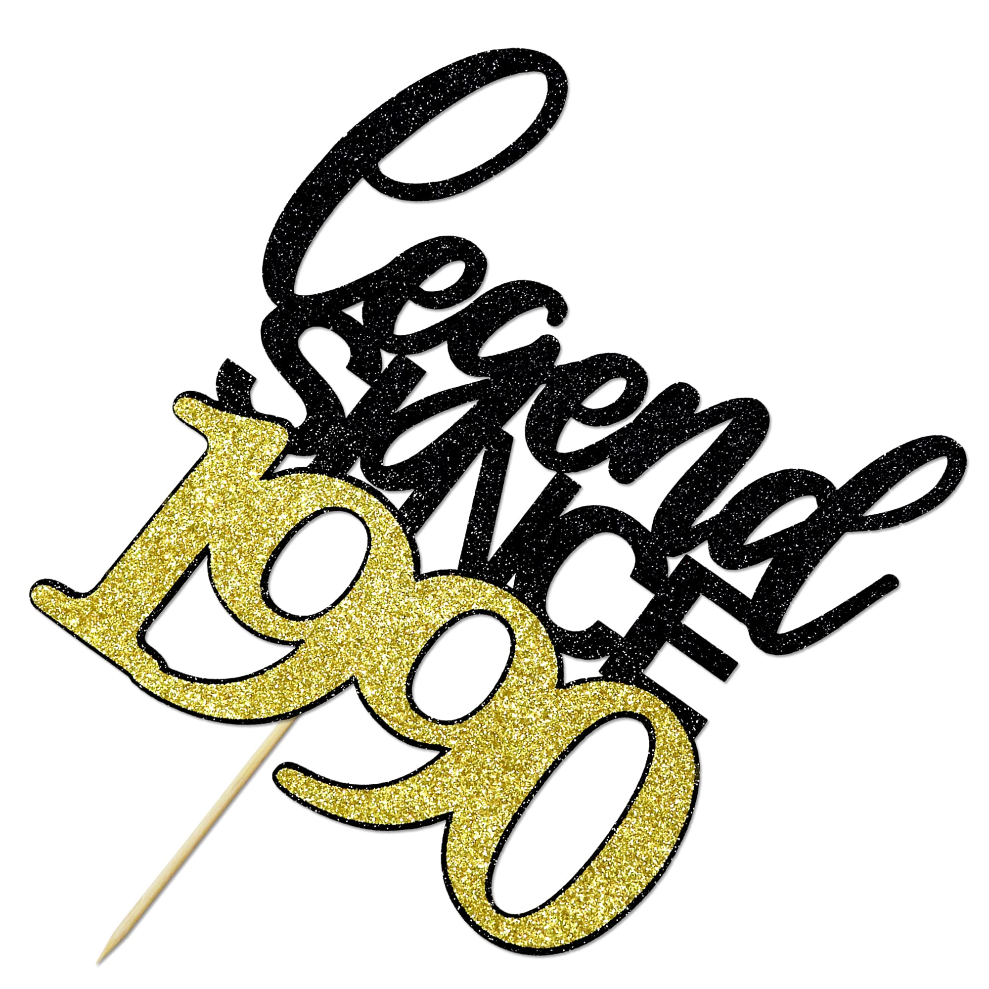 Limited EDITION 1990 Cake Topper 35th Birthday Happy Birthday Cake Topper Men And Women Cheer 35 Years Old Handmade Black Glitter Cake Decoration~p135096812