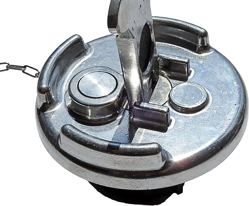 Miniatura 2 de Tapa de combustible diesel estilo palanca de aluminio sin bloqueo para Peterbilt