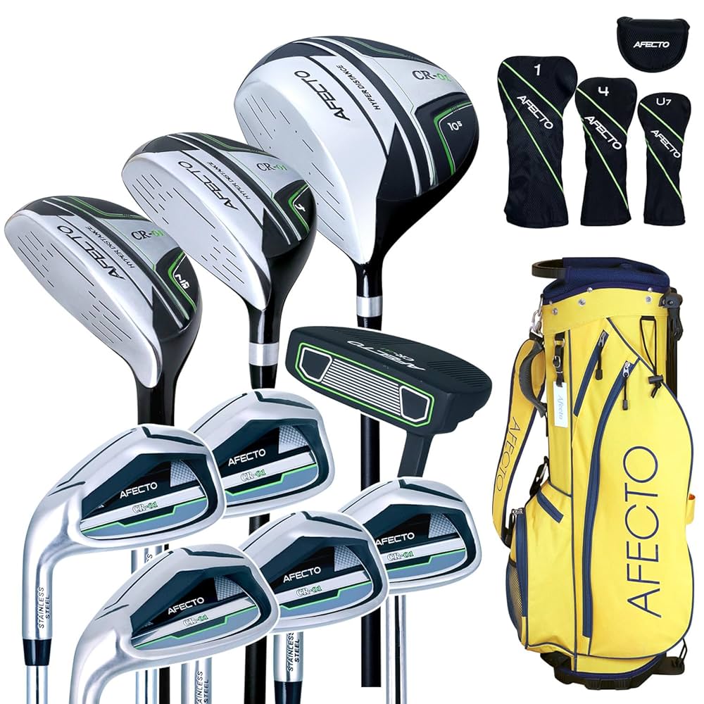ゴルフクラブ　メンズ　初心者用クラブ9本セット　アフェクト Amazon.co.jp: AFECTO CR-01 アフェクト メンズ ゴルフクラブ