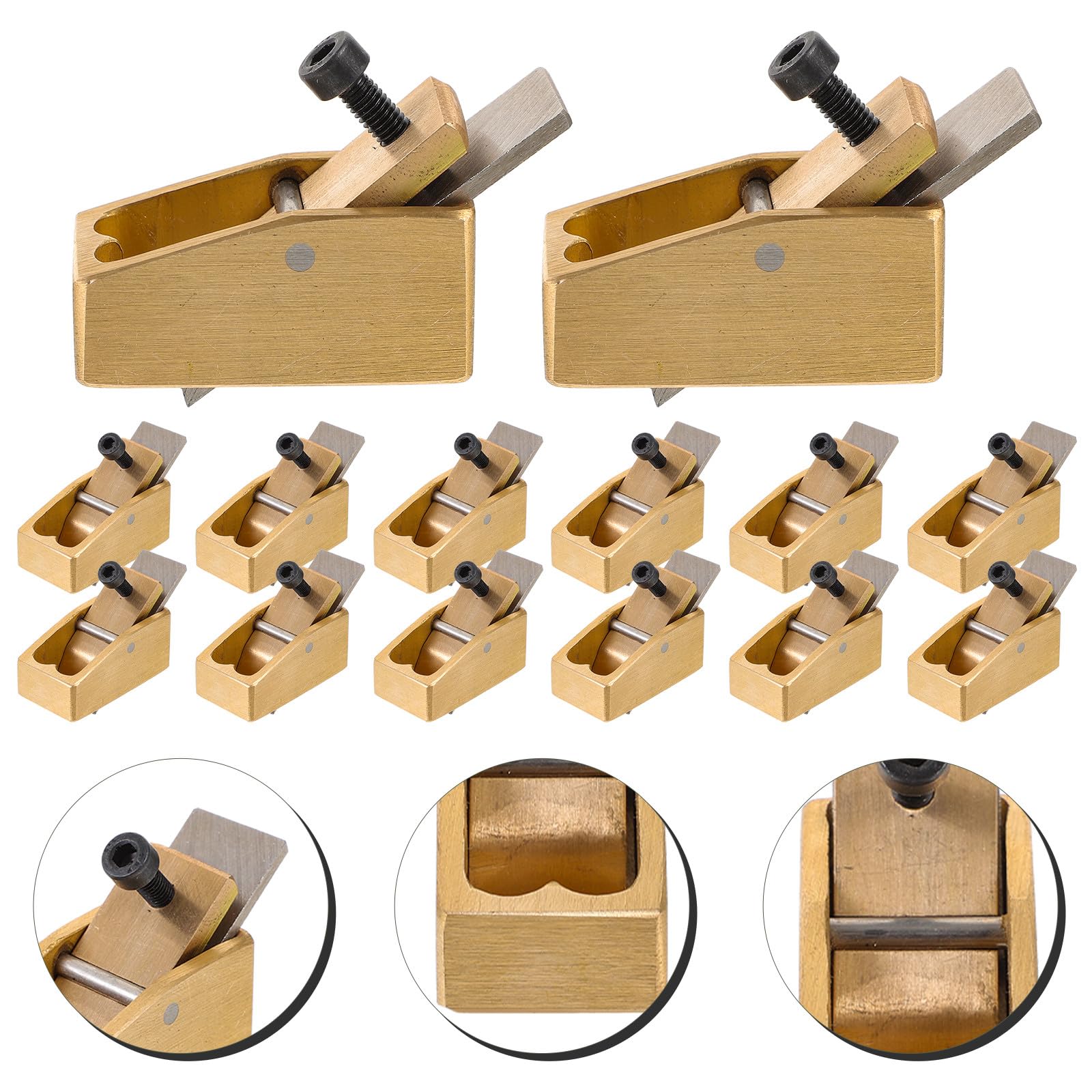 Pialla Manuale per Liuteria in Ottone e Acciaio Alta Lucentezza, Utensile Artigianale per Violino e Strumenti in Legno, Compatta per Lavorazioni di Precisione