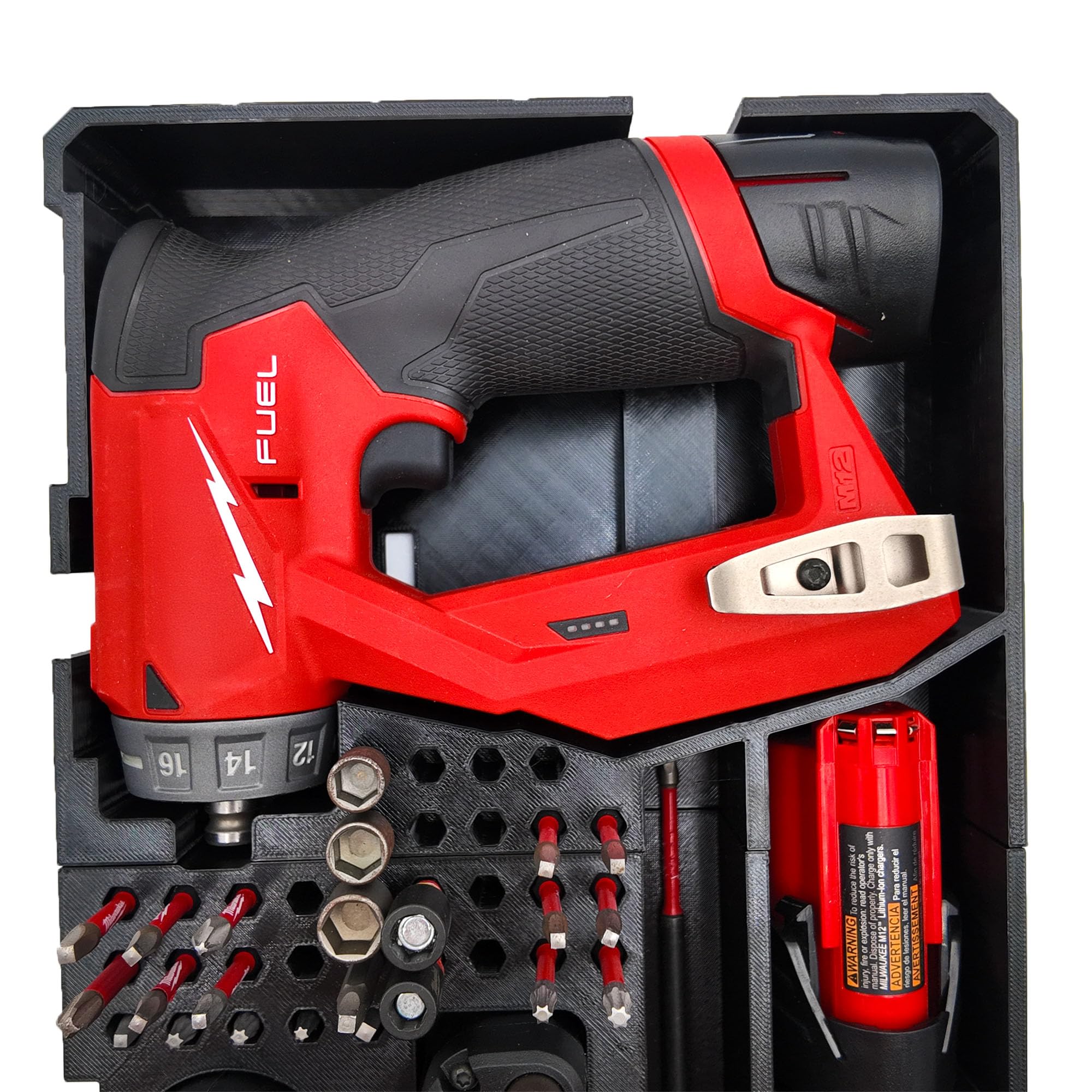 Organisateur pour perceuse d'installation M12 et organiseur Milwaukee Packout
