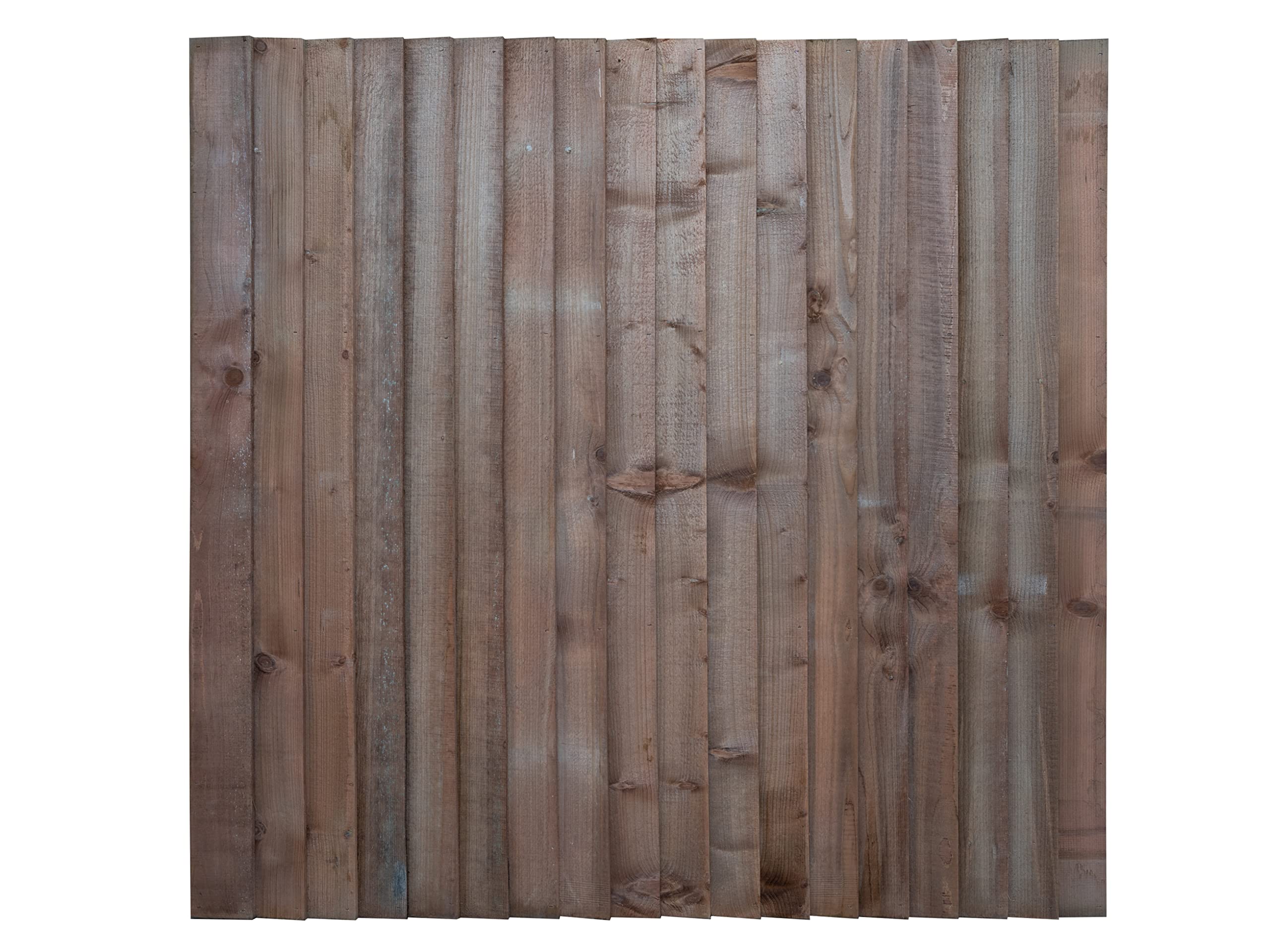 Arbor Garden Solutions Premium Closeboard Fence Panel, Heavy Duty Vertical Feather Edge, Pressure Treated Timber,1828mm Width, Multiple Heights Available (Brown, 6ft)