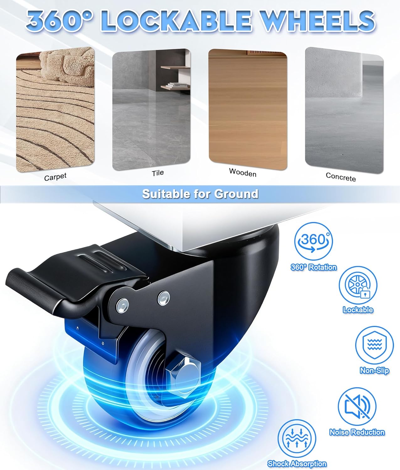 7-Layer Drawers Wooden Medical Trolley Cart with Folding Work Table & Handle, Beauty Salon Cart with 4 Swivel Wheels, 220lbs Load Portable Storage Drawer for Hospital, Dental Clinic, Beauty Salon