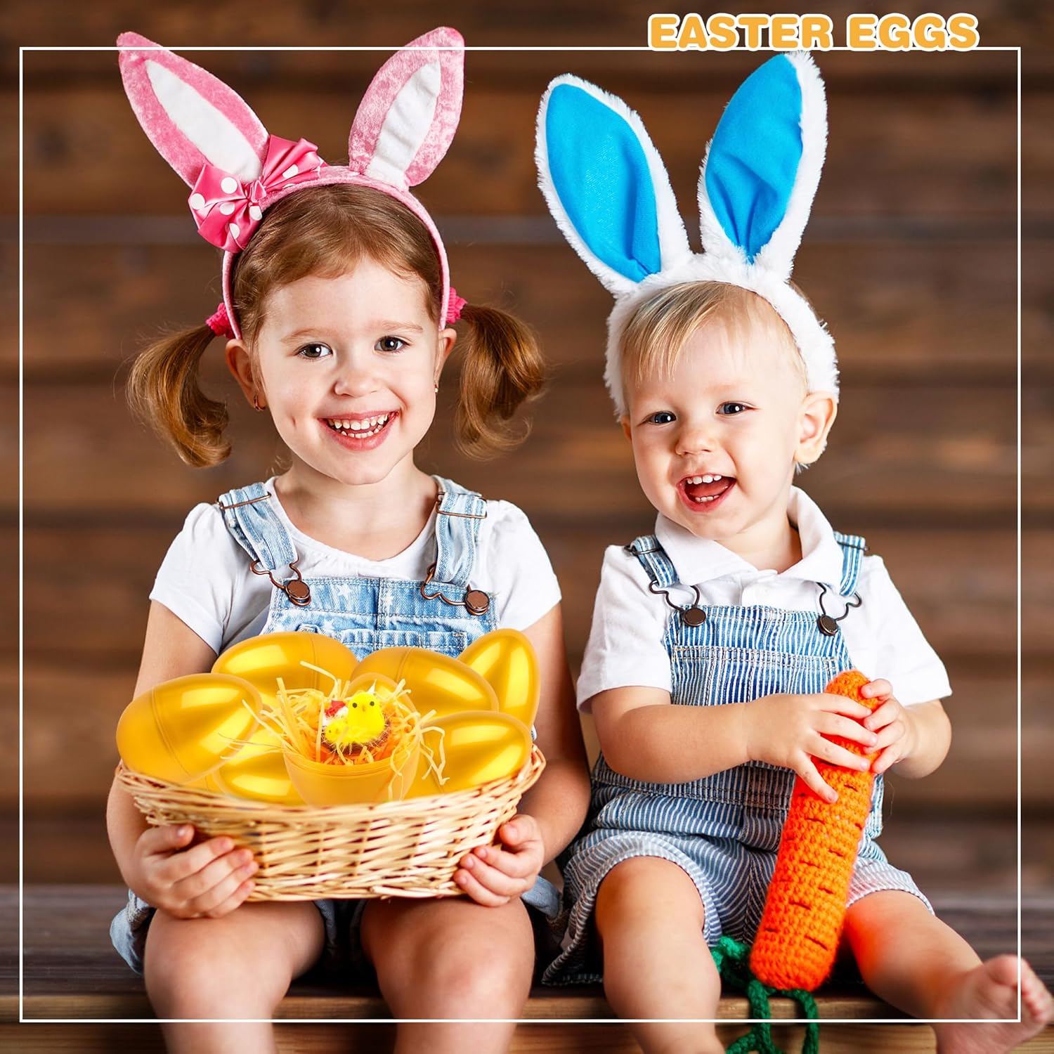 12 Pcs 6 Inch/ 8 Inch Golden Easter Eggs Plastic Jumbo Fillable Easter Eggs for Egg Hunt Game Easter Party Favors Decoration (Golden-6 Inch)