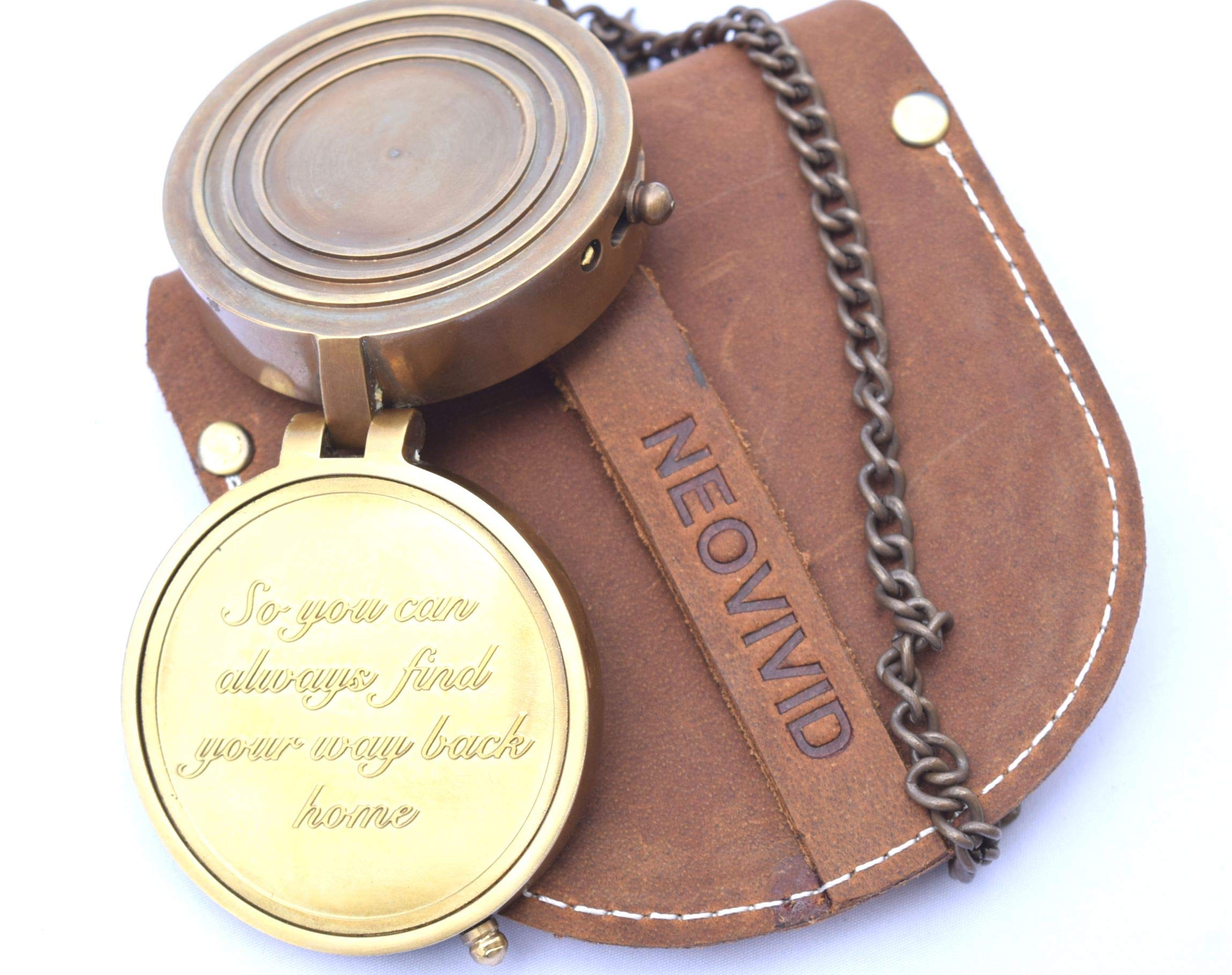 Camping-Kompass mit Gravur So You Can Always Find Your Way Back Home, Geschenkkompass für Weihnachten, Jubiläumsgeschenke