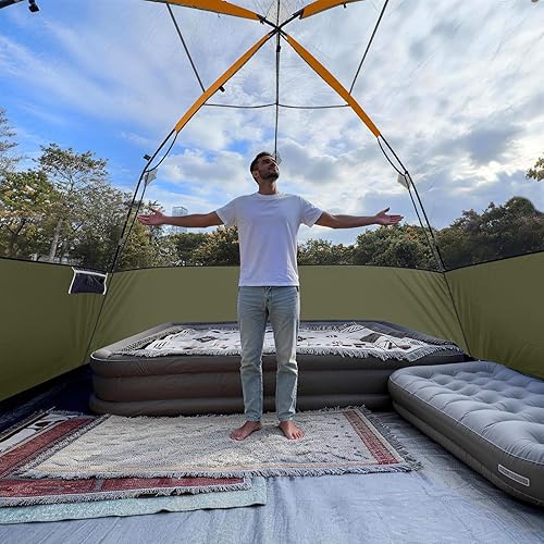 Miniatura 4 de CAMPROS CP Upgraded 6/8 Person Camping Tents, Waterproof Windproof Family Tent with Larger Mesh Windows & Door, Double Layer, Easy Set Up,