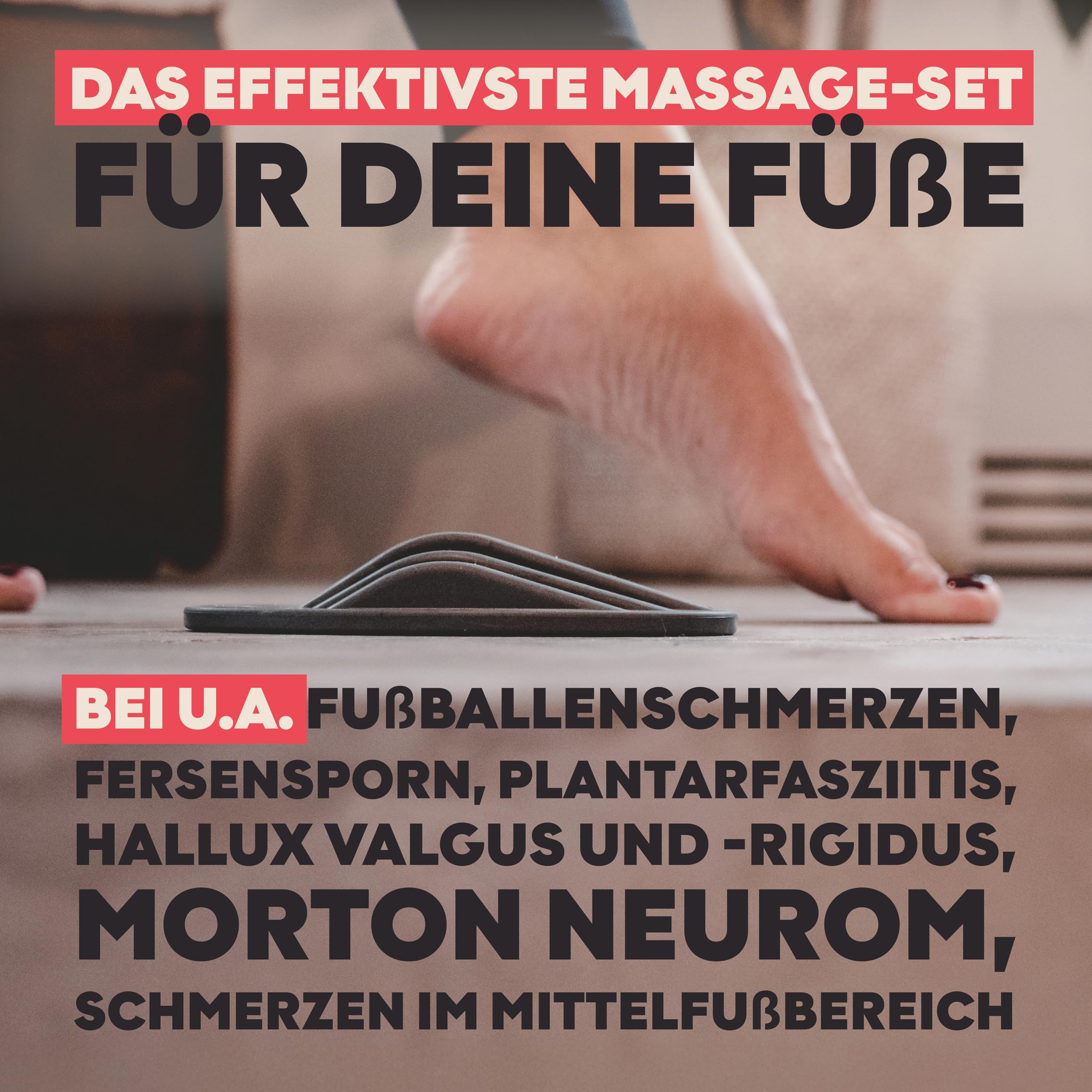 TMX® Fuß-Bundle | Massage-Set | Akupressur gegen muskuläre Fußschmerzen | Schmerzpunktmassage | Triggerpunktdrücker | Triggerpoint-Massage | 3 Trigger-Tools in einem Set