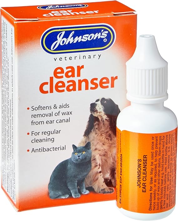 Johnsons Vet Ear Cleanser, 18 ml, clear Amazon.co.uk Pet Supplies