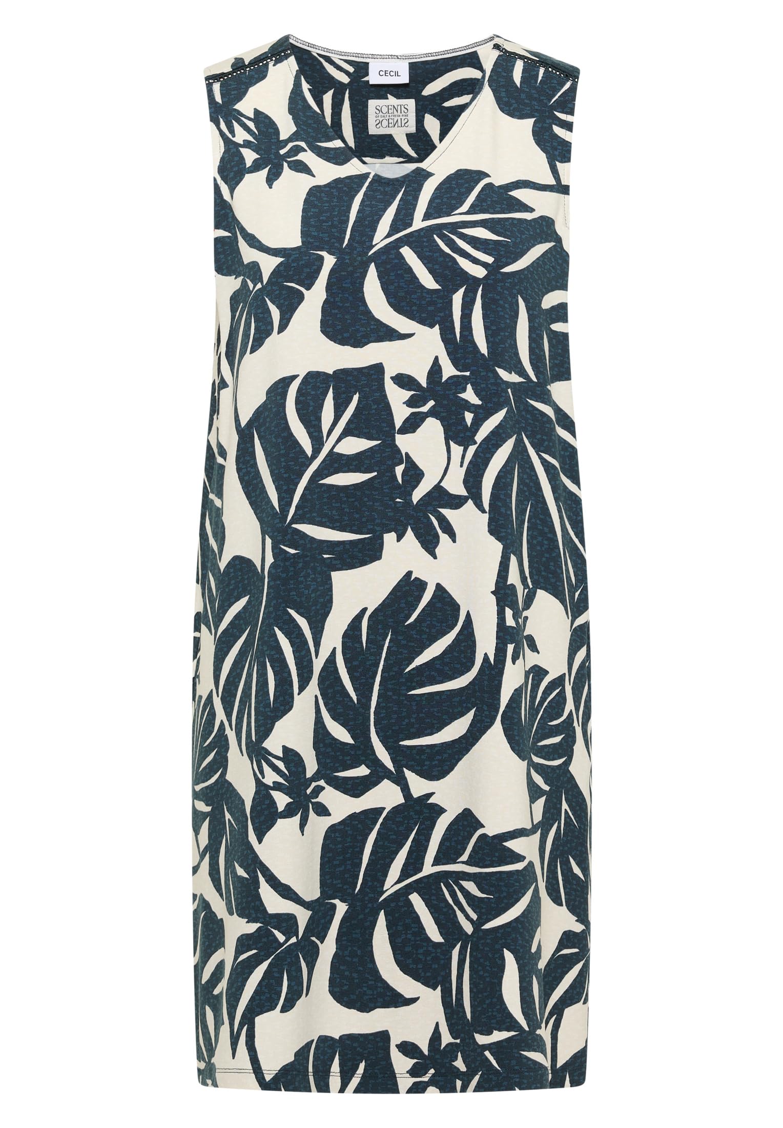 Cecil 1409366 Robe en Jersey Longueur Genou avec col en V imprimé Femme (Lot de 1)