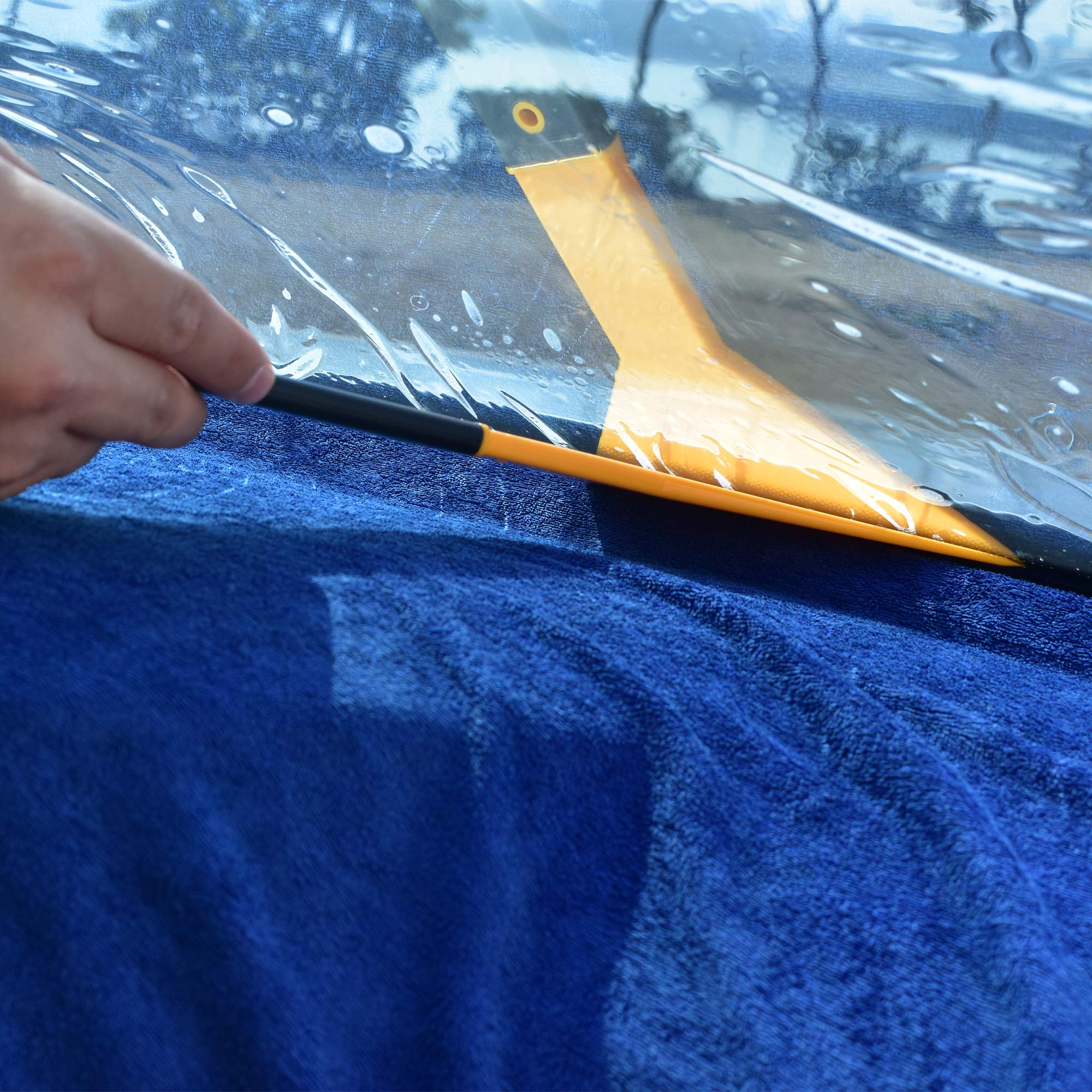 Buy REEVAA Window Tint Squeegee Long Handle Scraper Tool Yellow