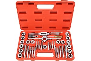 40-Piece Tap and Die Set: Metric and SAE Precision Threading Tool Kit