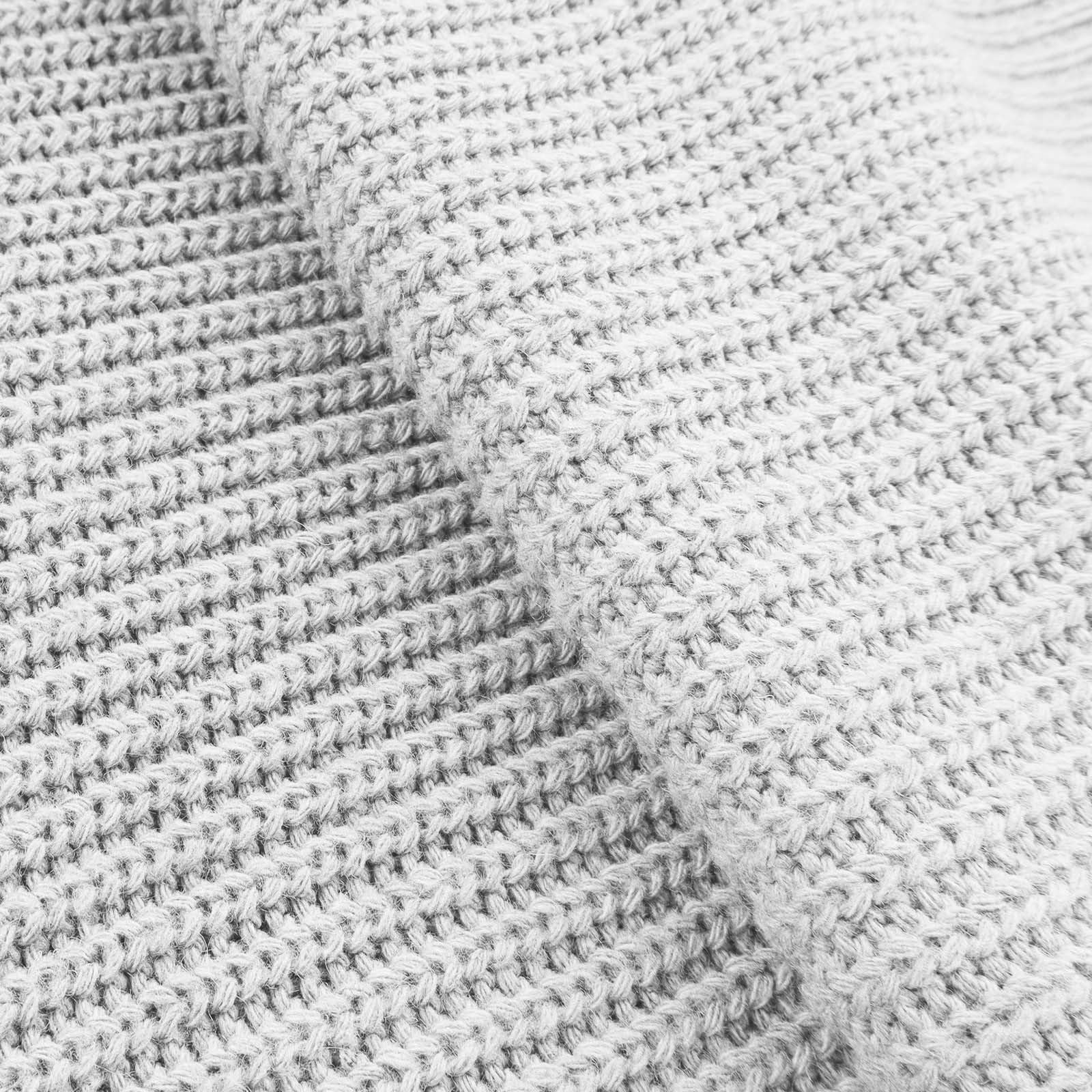 Herrenpullover mit Reißverschluss Grobstrickpullover Warm Winterpullover Langarm Pulli Modern Sweater V Ausschnitt
