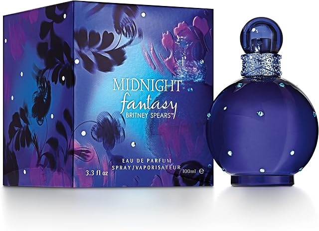 Britney Spears Midnight Fantasy Eau de Parfum (100ml) Fruity & Musky Scent, Luxury Fragrance for Women