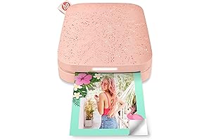 HP Sprocket Portable 2x3" Instant Color Photo Printer (Blush) - Effortlessly Immortalize Moments, Anywhere, Anytime