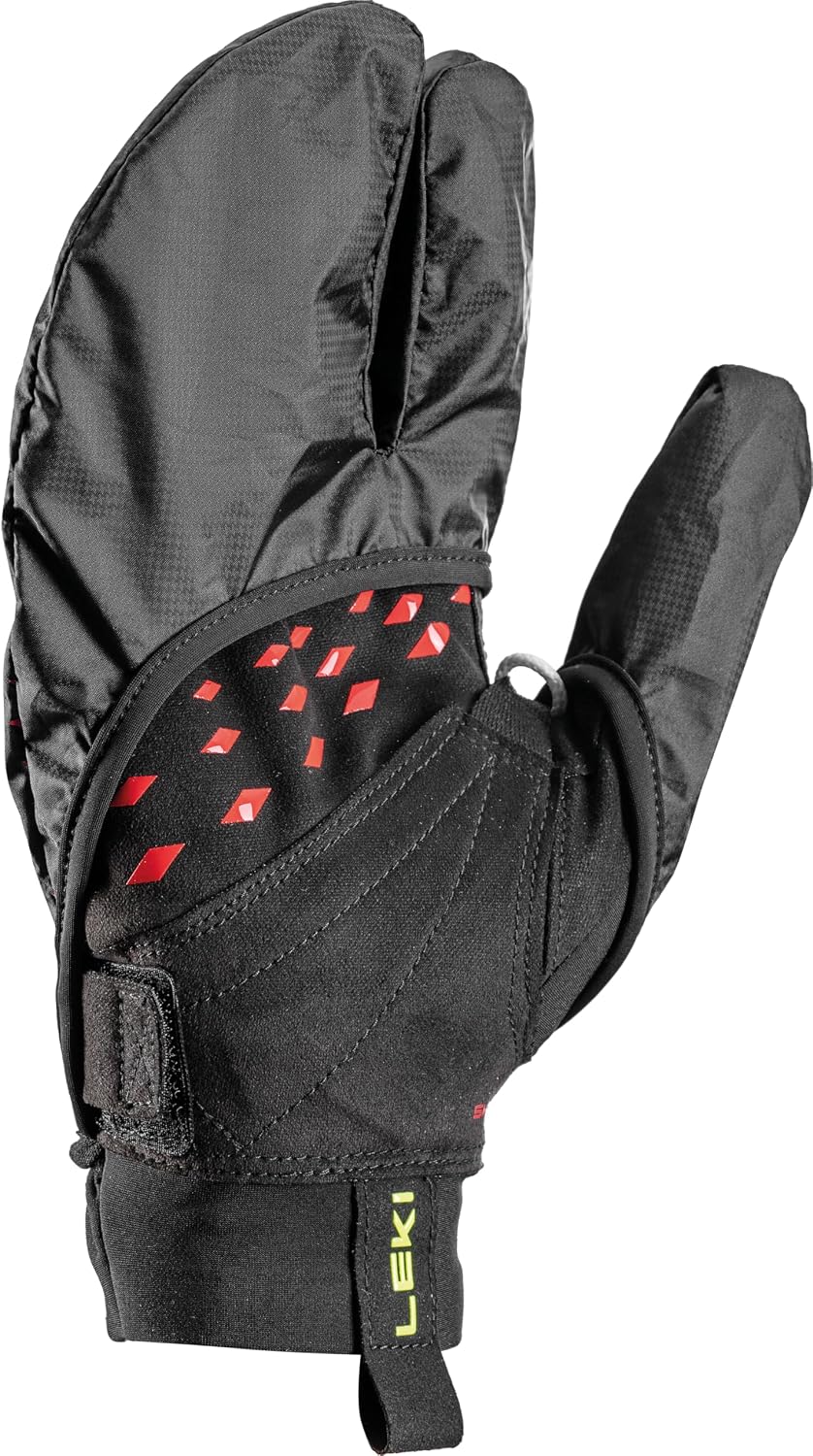 LEKI Ultra Trail Storm TR Gloves - Lightweight Warm Touchscreen Water-Resistant Running Gloves with Stowable Overglove