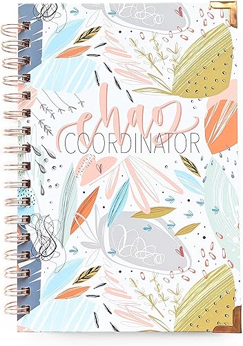 Libro de Lista de Tareas - Chaos Coordinator de June & Lucy (Espiral Dorada y Protectores de Esquina)