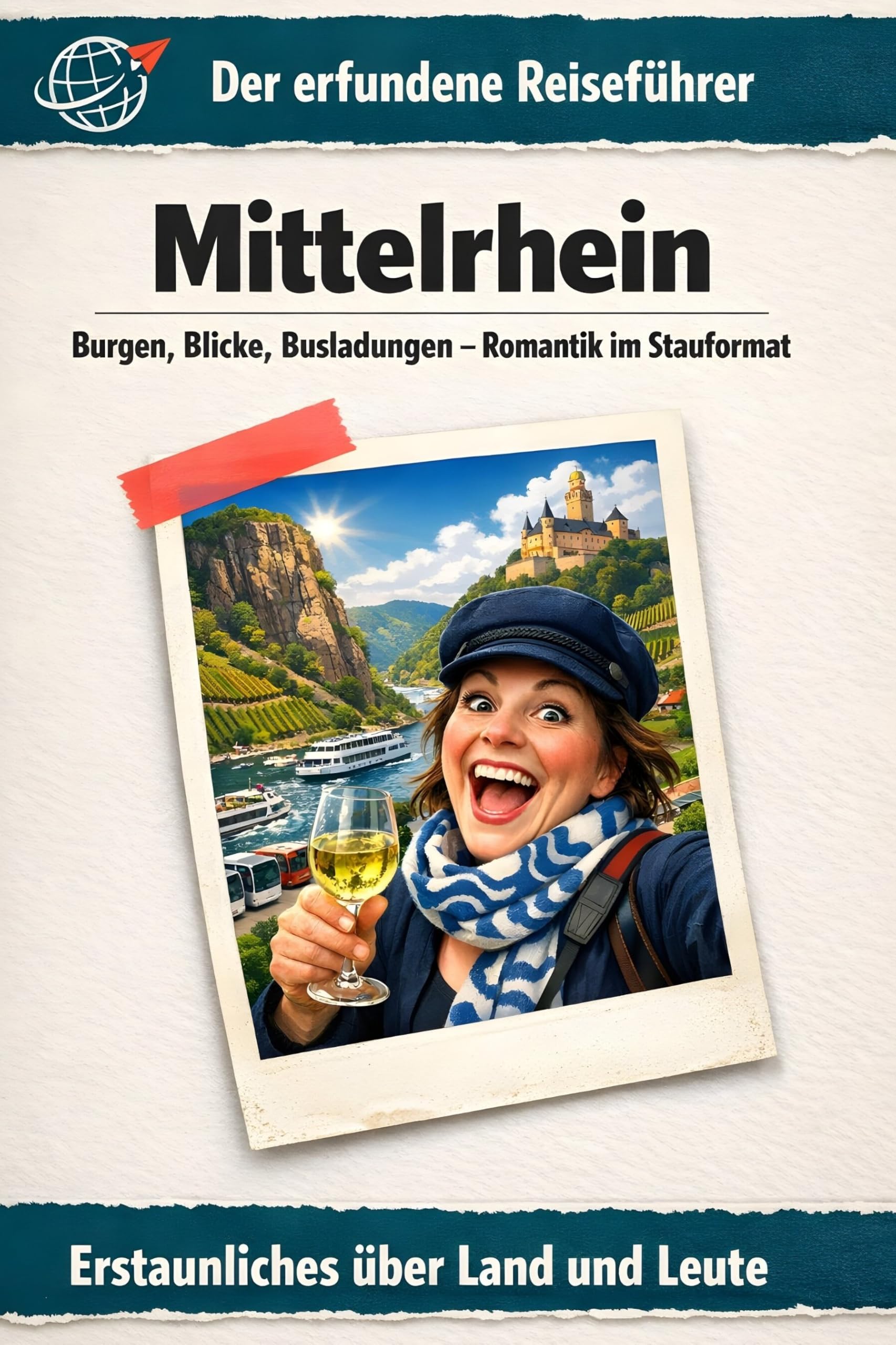 Mittelrhein: Burgen, Blicke, Busladungen – Romantik im Stauformat. Der erfundene Reiseführer