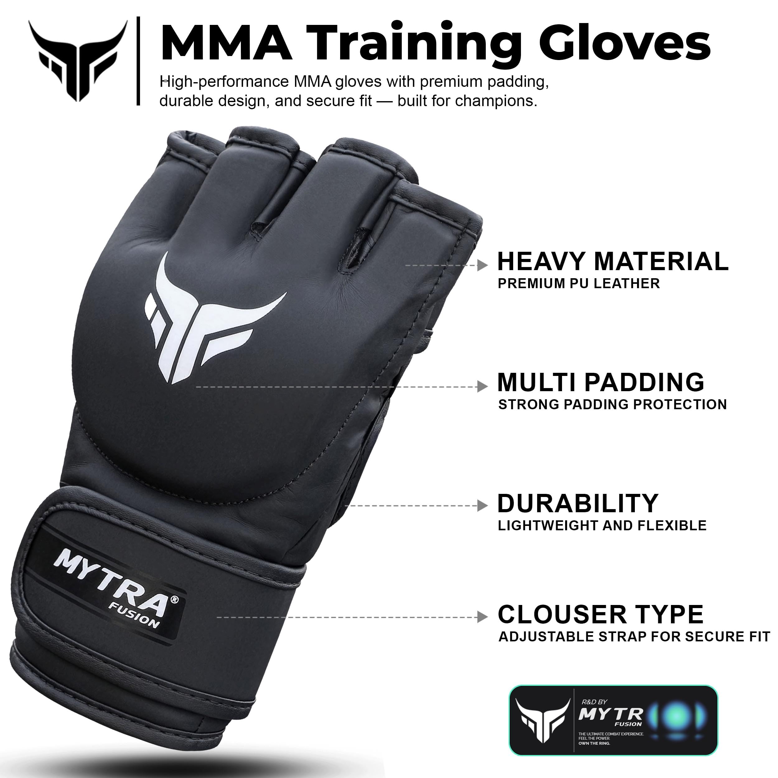 Mytra Fusion MMA Handschuhe Frauen MMA Sparring Handschuhe für Kickboxing Muay Thai Training Cage Fighting und Mixed Martial Arts Grappling Handschuhe