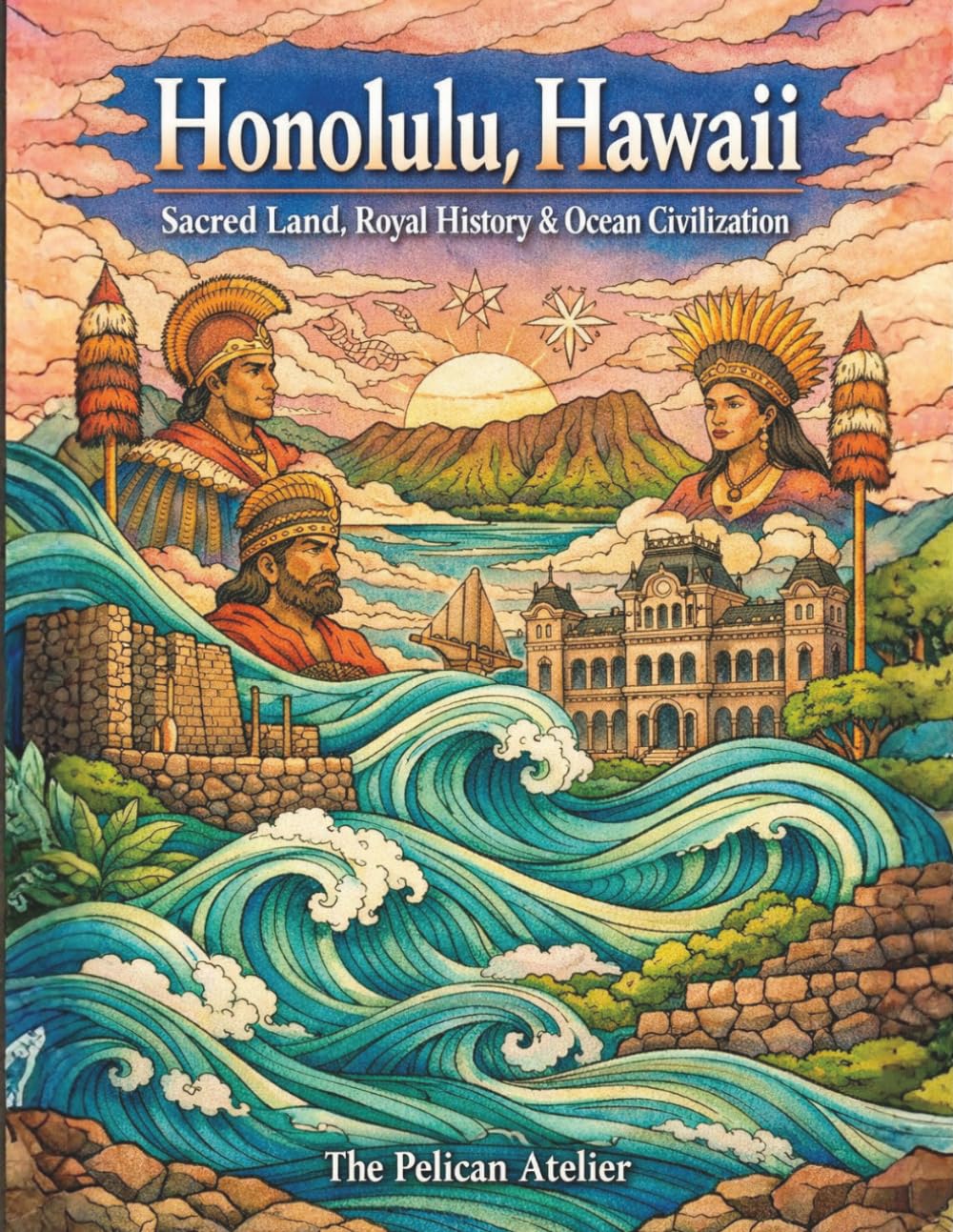 Honolulu, Hawaii: Sacred Land, Royal History & Mindful Coloring Journey Through the Pacific (THE AMERICA 250 SERIES: History. Culture. Color. The American Story in Every Format.)