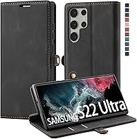 Vista 18 de Funda tipo cartera para Samsung Galaxy S22 5G con tarjetero y función atril, bloqueo magnético RFID, funda de piel con tapa para Galaxy S22 5G