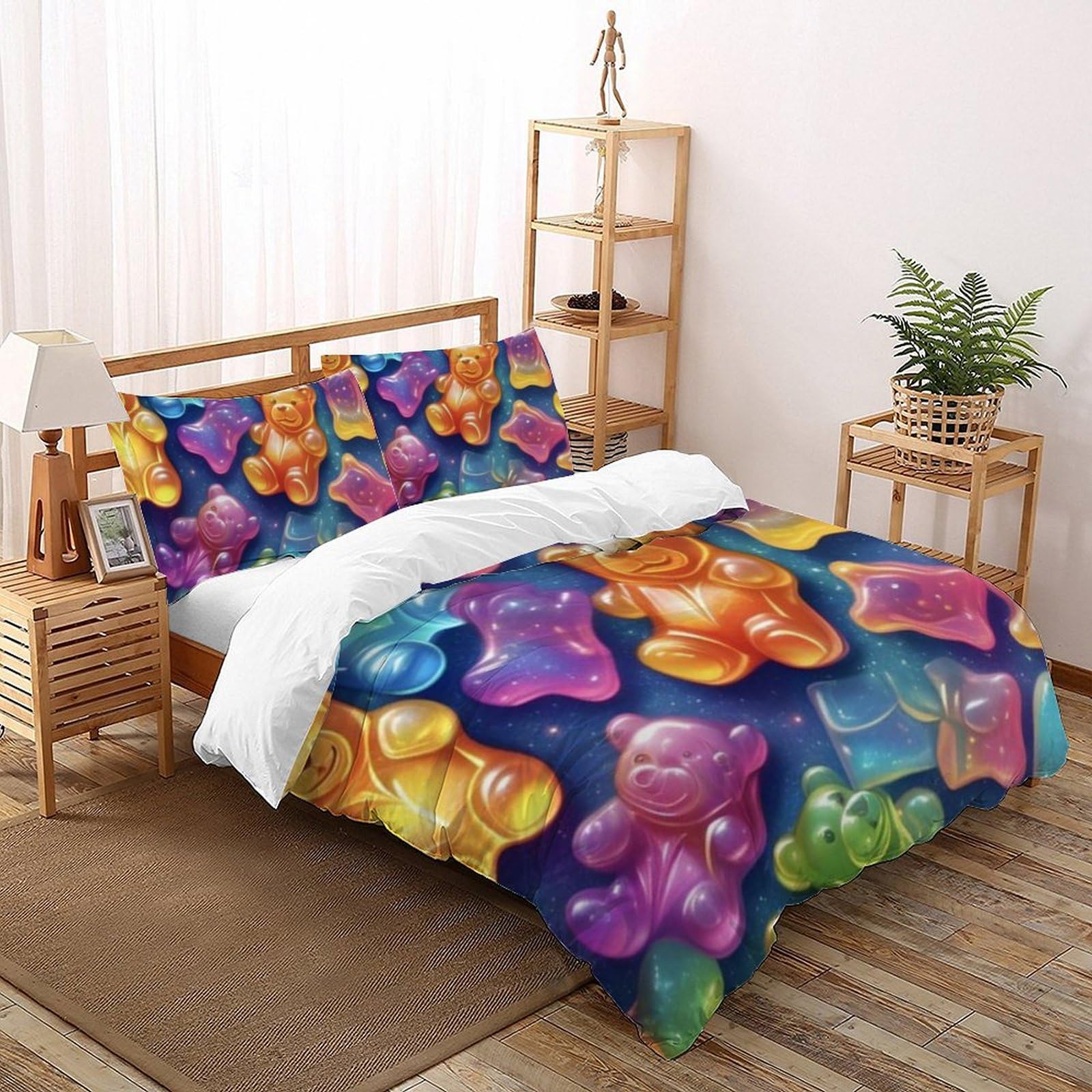 Housse de couette petit ourson pour illuminer la chambre des enfants