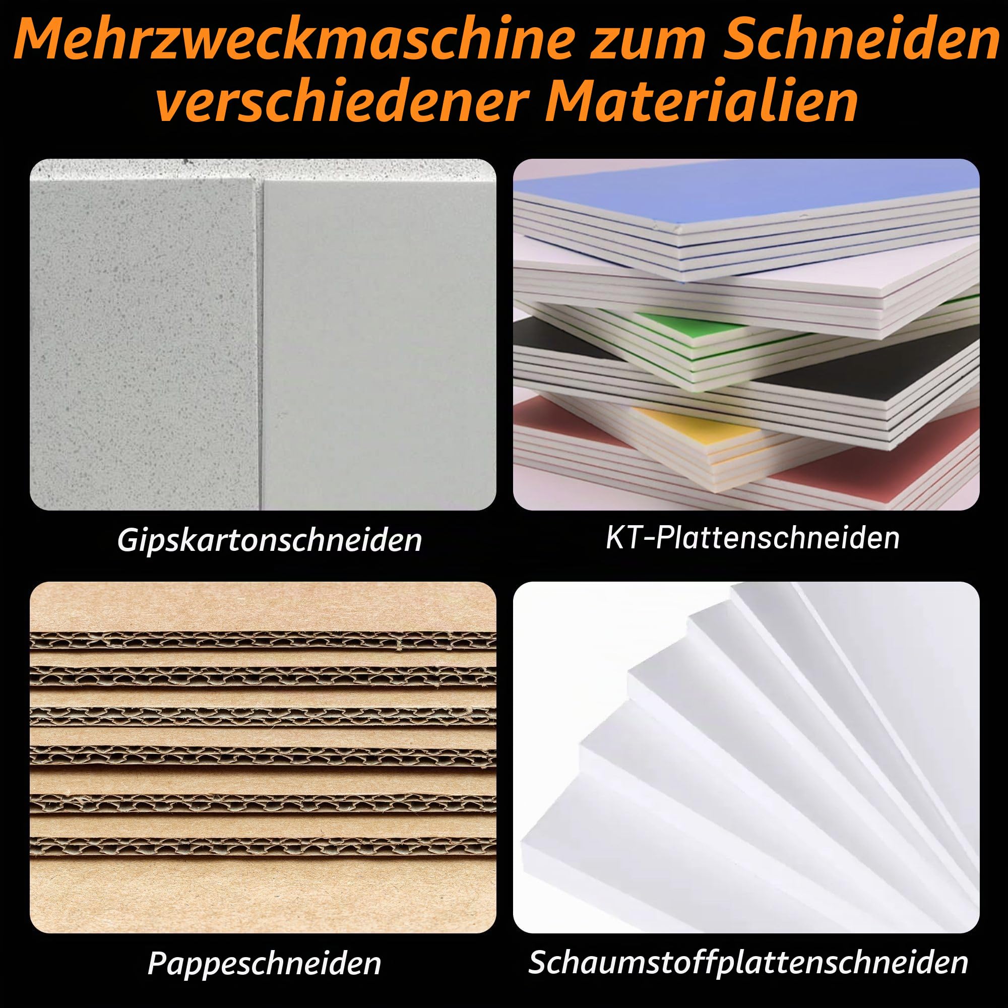 Gipskartonschneidewerkzeug – 2026 Verbesserter Trockenbauschneider – Gipskartonschneider mit verlängertem Nylongriff – Faltbare Trockenbauwerkzeuge mit 19 eingebauten Metallrädern – Plattenschneider