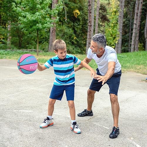 Miniatura 4 de KUYOTQ Kids Toddler Youth Adult Size 3/4/5/6/7 Basketball 22/25.5/27.5/28.5/29.5" Thickened Rubber or Faux Leather Indoor Outdoor Basketball for