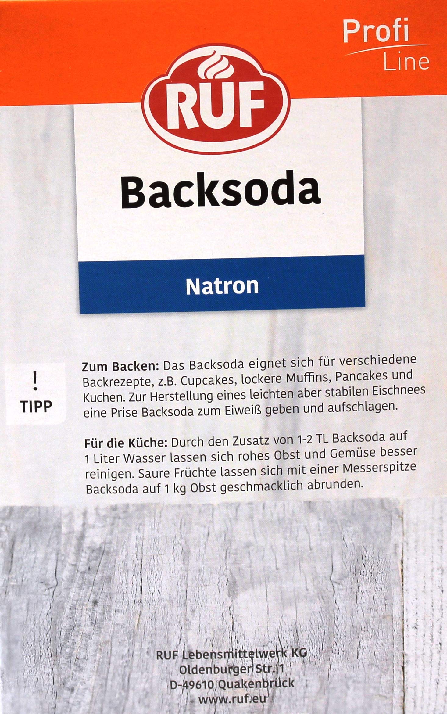 RUF Backsoda Natron, 10er Pack (10 x 1 kg)