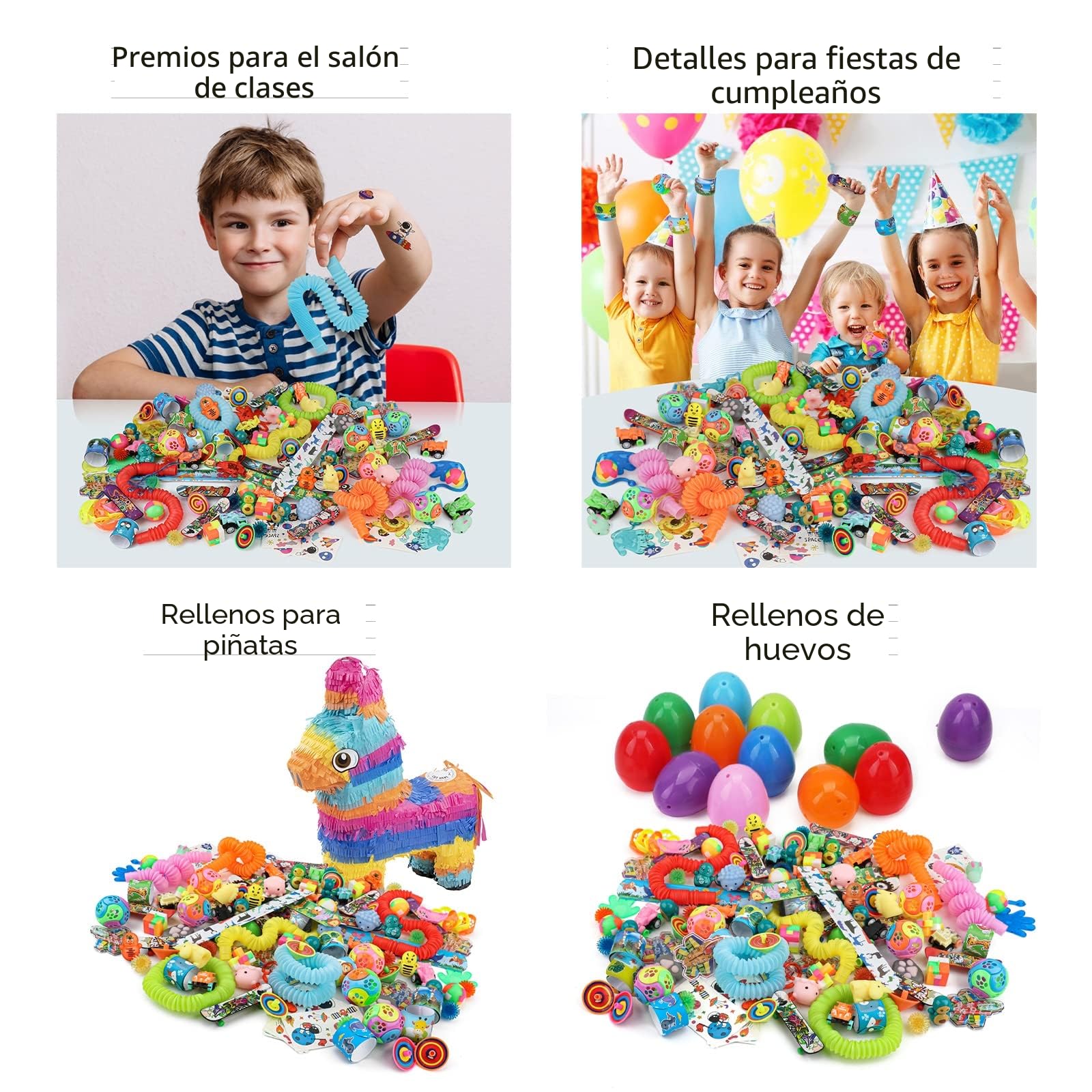 nicknack Relleno Piñata Infantil, 120 Piezas Juguetes de Fiesta a Granel, Party Favores Juguetes para Niñas Niños, Relleno Piñata Cumpleaños Infantil