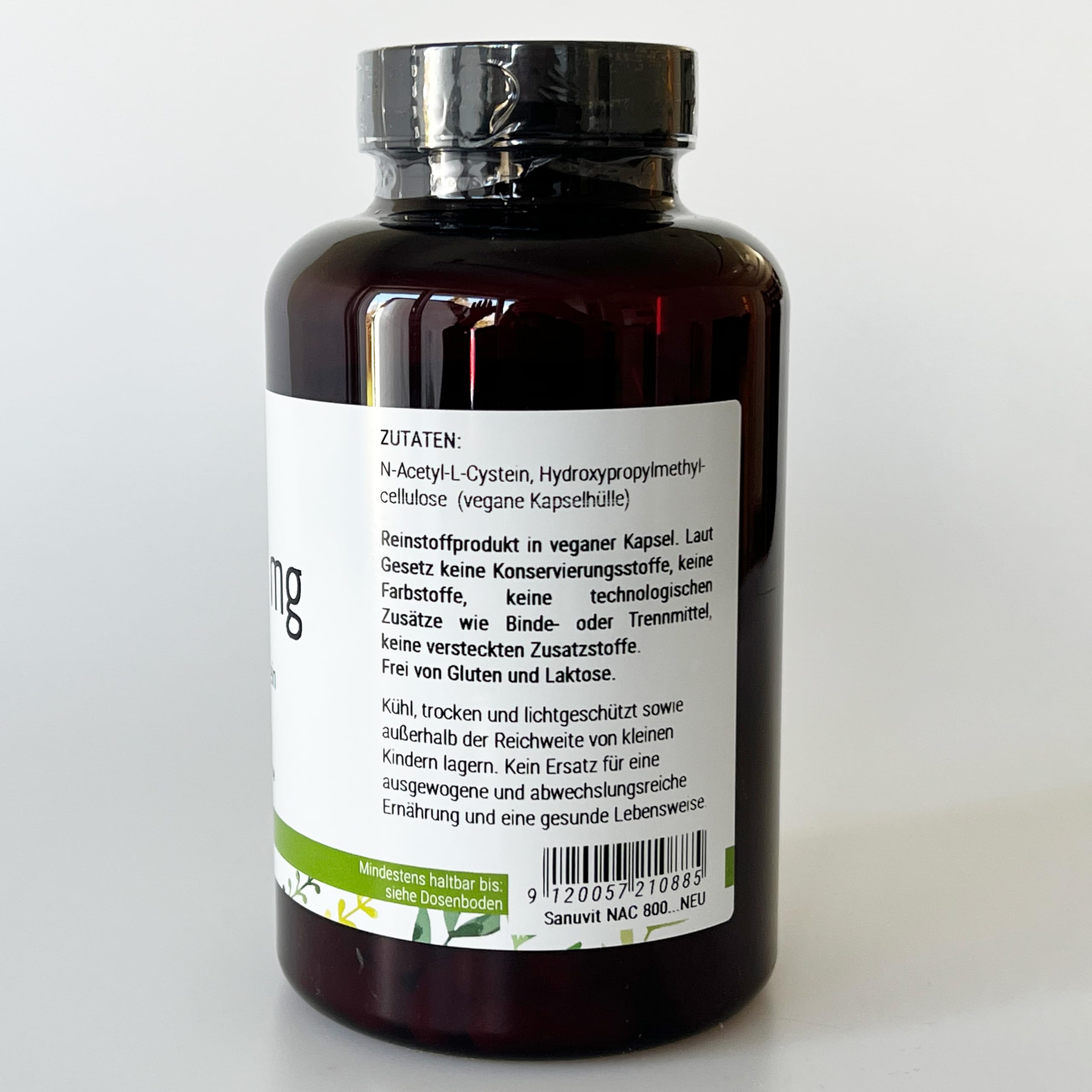 Sanuvit® NAC - N-Acetil L-Cisteína 180 cápsulas con 800 mg cada una | Alta biodisponibilidad y tolerancia | Vegano (Paquete de 2)