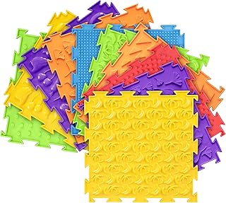 Adnee 10pcs Massage Game Mat- Anti-Slip Sensory Mat -Massage Puzzle Floor Mats Carpet for Kids and Adult